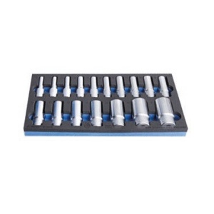 964/55SOS Set de capete chei tubulare lungi 1/2'' in modul SOS / 17 piese, 10-32 mm