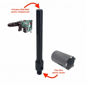 Adaptor carote M16 pentru utilizare la masini cu prindere SDS-MAX - DXDY.117.SDS-MAX - Img 4