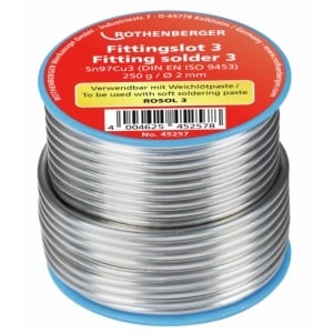 Aliaj pentru lipire cupru, Rothenberger, 3 mm, 250 g