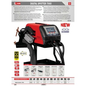 Aparat sudura in puncte Telwin DIGITALSPOTTER7000, 4500 A, 1.5+1.5 mm, cu accesorii - Img 2