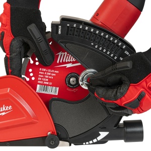 Apărătoare de praf pentru debitare, echipată cu element de prindere cu cheie și racord rapid pentru praf. Compatibilă cu Milwaukee® AG 22. Milwaukee - Img 10