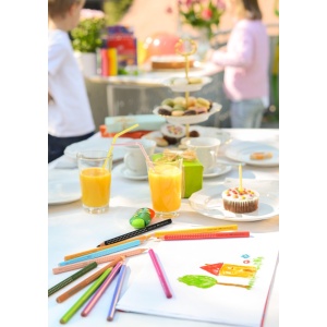 Ascuțitoare plastic dublă cu container și radieră pește Faber-Castell - Img 4