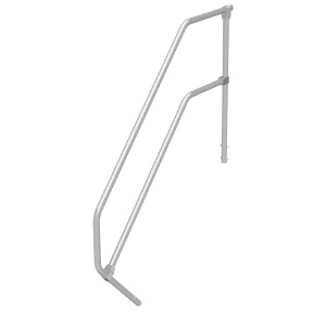 Balustrada de protectie Krause pentru scari cu podest cu 5 trepte