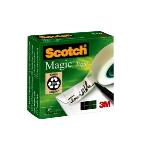 Bandă adezivă 19 mm x 33 m invizibilă 3M Scotch Magic