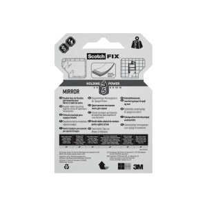 Bandă dublu adezivă montare oglinzi, 19 mm x 1,5 m, 3M Scotch-Fix™ - Img 6
