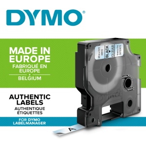 Banda etichete DYMO LabelManager D1 9mm x 7m negru transparent S0720670 40910 - Img 2