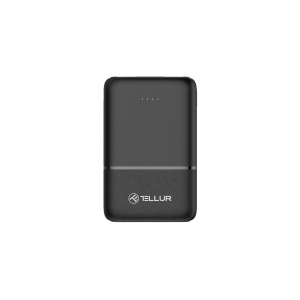 Baterie externă Tellur 5000mAh 2xUSB+USB-C+MicroUSB, negru - Img 1