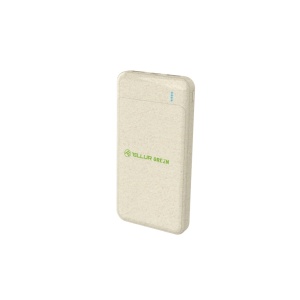 Baterie externă Tellur Green PD103 10000mAh 2xQC3.0 + PD 18W, crem - Img 1