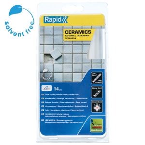 Baton silicon profesional Rapid Ceramica poroasa, alb, O12mm x 190mm, baza EVA, 14 buc blister 5001414 - Img 2
