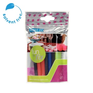 Baton silicon Rapid Decoratiuni Fun to Fix color (rosu, negru, albastru, vernil), Universal, O7mm x 100mm, baza EVA, 20 buc punga 23835900 - Img 2