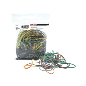 Benzi de cauciuc multicolore Forster 100 g/pungă