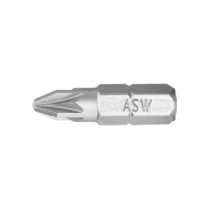 Bit hexagonal ASW 1/4 DIN/ISO 1173 Forma C 6,3 – profil Pozidriv PZ 3