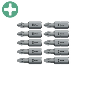 Bit surubelnita Wera 851 1 Z PH2 Set 10 bucati 25 mm compatibil suport 1 4 , 05072072001 - Img 1