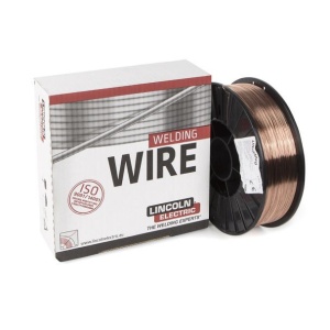 Bobina sarma otel cuprat pentru sudura Mig-Mag Lincoln Electric ULTRAMAG_0.6X5SG2*, diametru 0.6 mm, greutate 5 kg, pentru oteluri de uz general nealiate