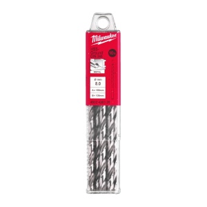 Burghie lungi MILWAUKEE HSS Ground pentru metal - DIN 340 Ø 8x109x165 mm - set 10 buc - Img 2