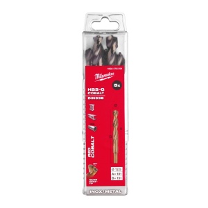 Burghie RED COBALT pentru metal - DIN 338 Milwaukee Ø 12.5x101x151 mm - set 5 buc - Img 2