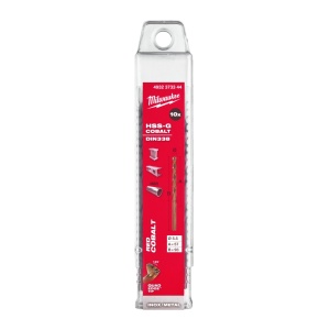 Burghie RED COBALT pentru metal - DIN 338 Milwaukee Ø 5.5x57x93 mm - set 10 buc - Img 2