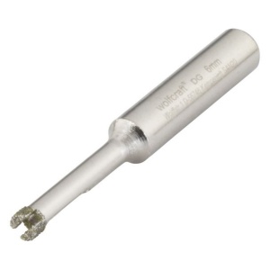 Burghiu diamantat "Ceramic" Wolfcraft 5916000, D 6 mm, lungime activa 30 mm - Img 1