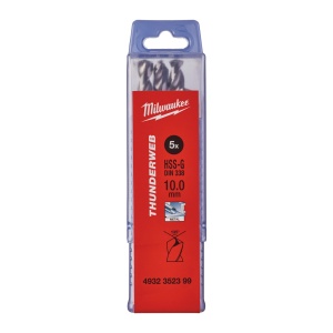 Burghiu metal MILWAUKEE THUNDERWEB - DIN 338 Ø 10x87x133 mm - set 5 buc - Img 2