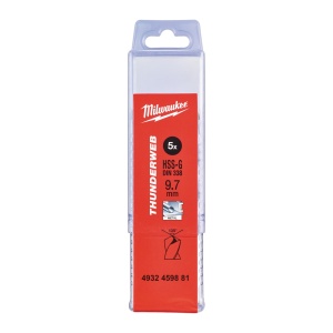 Burghiu metal MILWAUKEE THUNDERWEB - DIN 338 Ø 9.7x87x133 mm - set 5 buc - Img 2
