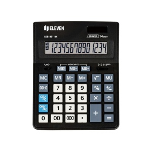 Calculator de birou 14 digiți, 205 x 155 x 35 mm, Eleven CDB1401-BK - Img 2