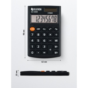 Calculator de buzunar 8 digiți, 98 x 62 x 10 mm, Eleven SLD-200NR - Img 2