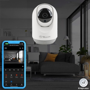 Cameră Interior WiFi Tellur Smart, 3MP, UltraHD, Autotracking, PTZ, Alb - Img 7