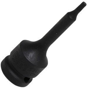 Cap cheie tubulara 1/2" de impact cu varf XZN, M4 x 75 mm, BGS