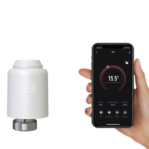 Cap termostatic WiFi Tellur Smart, RVSH1, LED, Alb - Img 2