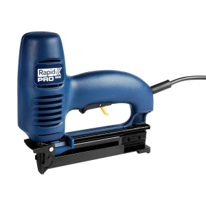Capsator electric Rapid PRO 606 kit cu servieta metalica, pentru capse si cuie, forta impact ajustabila, magazie duala, capse 606 12-25mm, cuie 8 15-25mm, cablu alimentare 3.5 metri 10643015 - Img 3