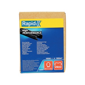 Capse gard Rapid HOG VR22, 5-11 mm, plastifiate negru, 1600 buc cutie - Img 1