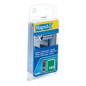 Capse Rapid 140 10,otel inoxidabil, pentru ambalaje, 648 capse blister 40109575 - Img 1