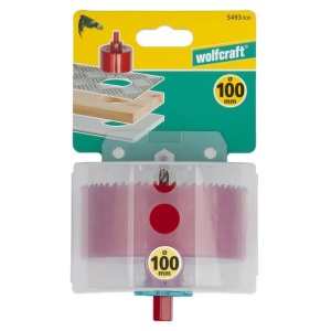Carota bimetal Wolfcraft 5493000, diametru D 100 mm, adancime de taiere 40 mm - Img 2