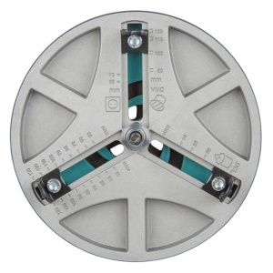 Carota de taiere reglabila Wolfcraft 5978000, dimensiune reglabila fara trepte, intre D45-130 mm adancime de taiere 30 mm, prindere triunghiulara - Img 1