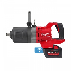 Cheie de impact M18 FUEL™ ONE-KEY™ 1″ cu mâner D și cu inel de fixare Milwaukee M18 ONEFHIWF1DS-121C, alimentare Cu acumulator - echipat