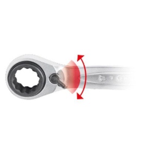 Cheie dublă inelară cu clichet 4 în 1 KS Tools GEARplus cu schimbare de direcție, 10x13x17x19mm, 10-19 mm - Img 4