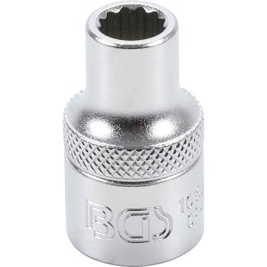 Cheie tubulara 12 puncte (dublu hexagon), 9mm, 1/2" - Img 1