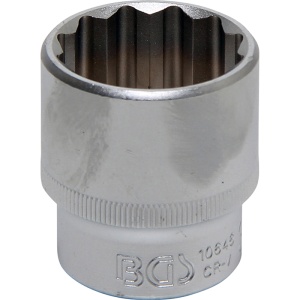 Cheie tubulara BGS 12 puncte (dublu hexagon), 30mm, 1/2" - Img 1