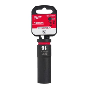 Cheie tubulara de impact 1/2" MILWAUKEE SHOCKWAVE™ IMPACT DUTY - lungi 16 mm L78mm - Img 2