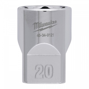 Cheie tubulară Milwaukee 1/2, sistem metric, 20mm, scurtă - Img 1