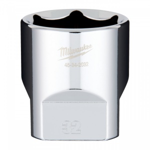 Cheie tubulară Milwaukee 1/2, sistem metric, 32mm, scurtă - Img 1