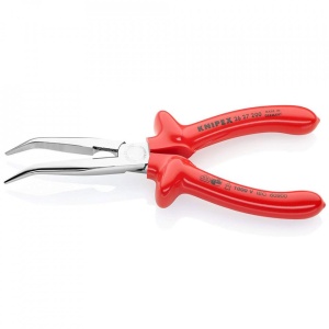Cleste cu cioc lung indoit la 40°, manere izolate prin imersie la 1000 V, KNIPEX, 200 mm - Img 2
