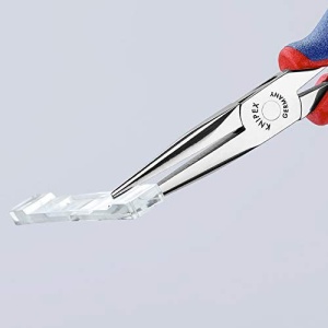 Cleste electronica, cioc lung semirotund, KNIPEX, 145 mm - Img 3