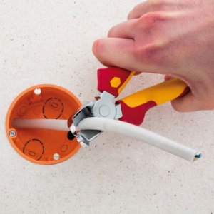 Cleste instalatori TriCut Professional electric, WIHA, 170 mm - Img 2