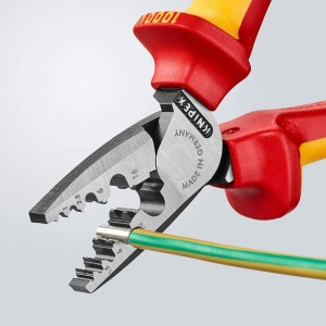 Cleste sertizat ferule, izolat la 1000 V, KNIPEX, 0.25 - 16.0 mmp, 180 mm - Img 4