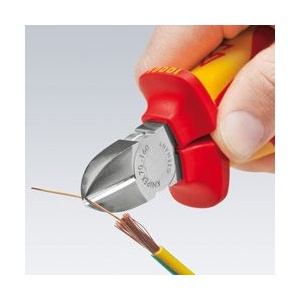 Clește sfic pentru tăiat KNIPEX, mânere multicomponent testate VDE - Img 3
