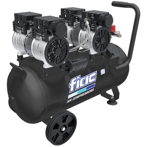 Compresor fara ulei, insonorizat, FIAC tip SUPERSILENT 50/2 DUPLEX BLACK