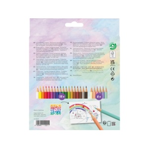 Creioane colorate hexagonale unicorni Faber-Castell 18 + 6 culori /set - Img 3
