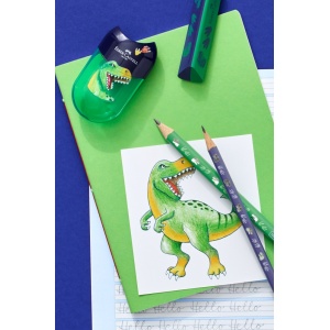 Creion grafit HB triunghiular dinozauri Faber-Castell - Img 3