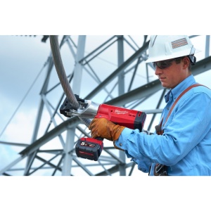 Cutter hidraulic pentru cablu cu acumulator Milwaukee M18 HCC45-522C, taie cablu ACSR și ACSS de până la ∅ 44 mm, livrat cu acumulatori, valiza - Img 9
